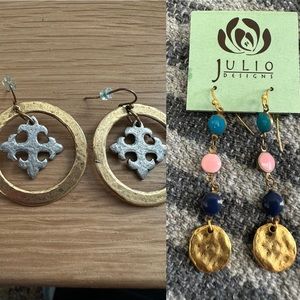 Lot of 2 Julio Designs earrings